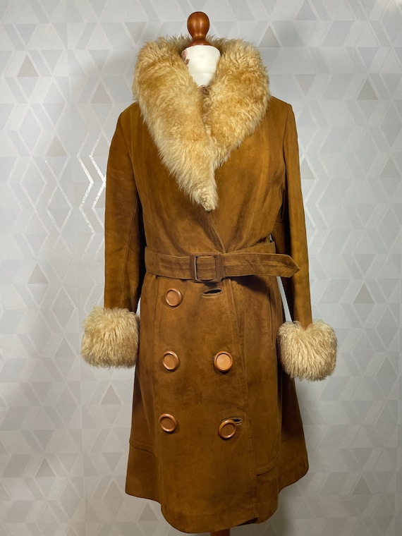 Vintage Penny Lane Cherry London Suede Jacket Made in