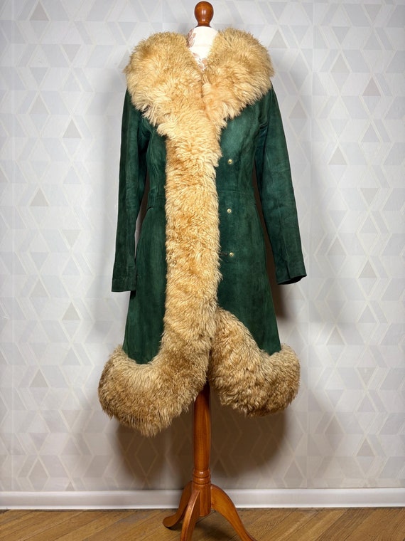 RARE ANTIQUE 1960/1970 Princess Coat Afghan Suede Leather Coat