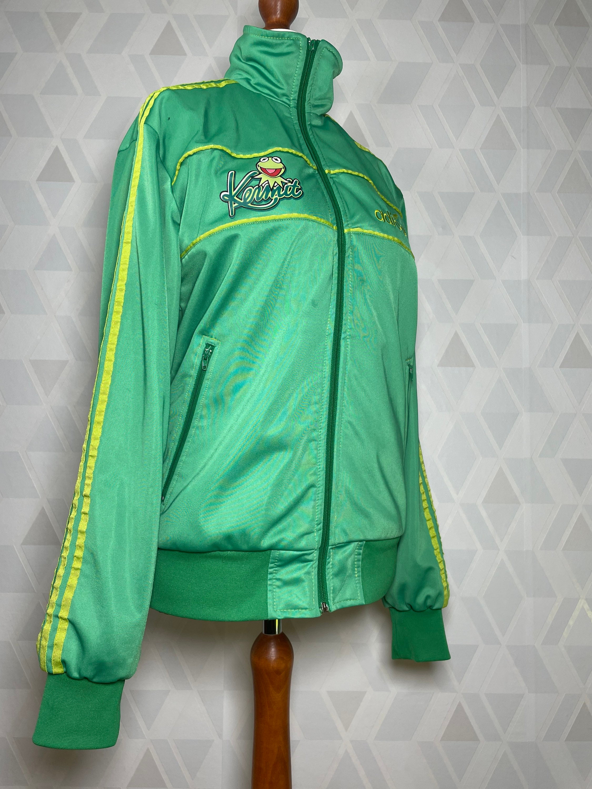 Rare! Vintage Kermit Tracktop Adidas It S Not Easy Bein