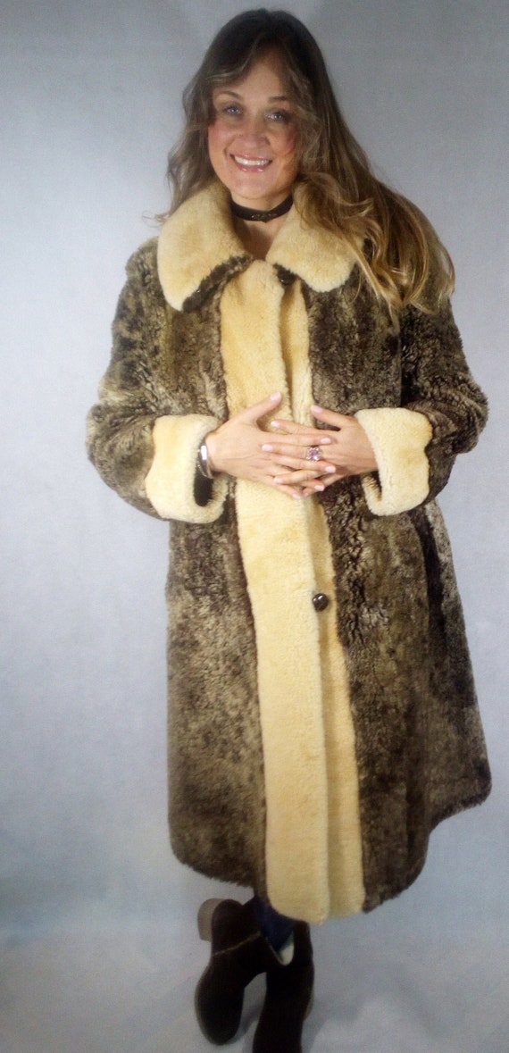 Penny Lane  Astrakhan Fur Coat Real Fur Long Coat… - image 2