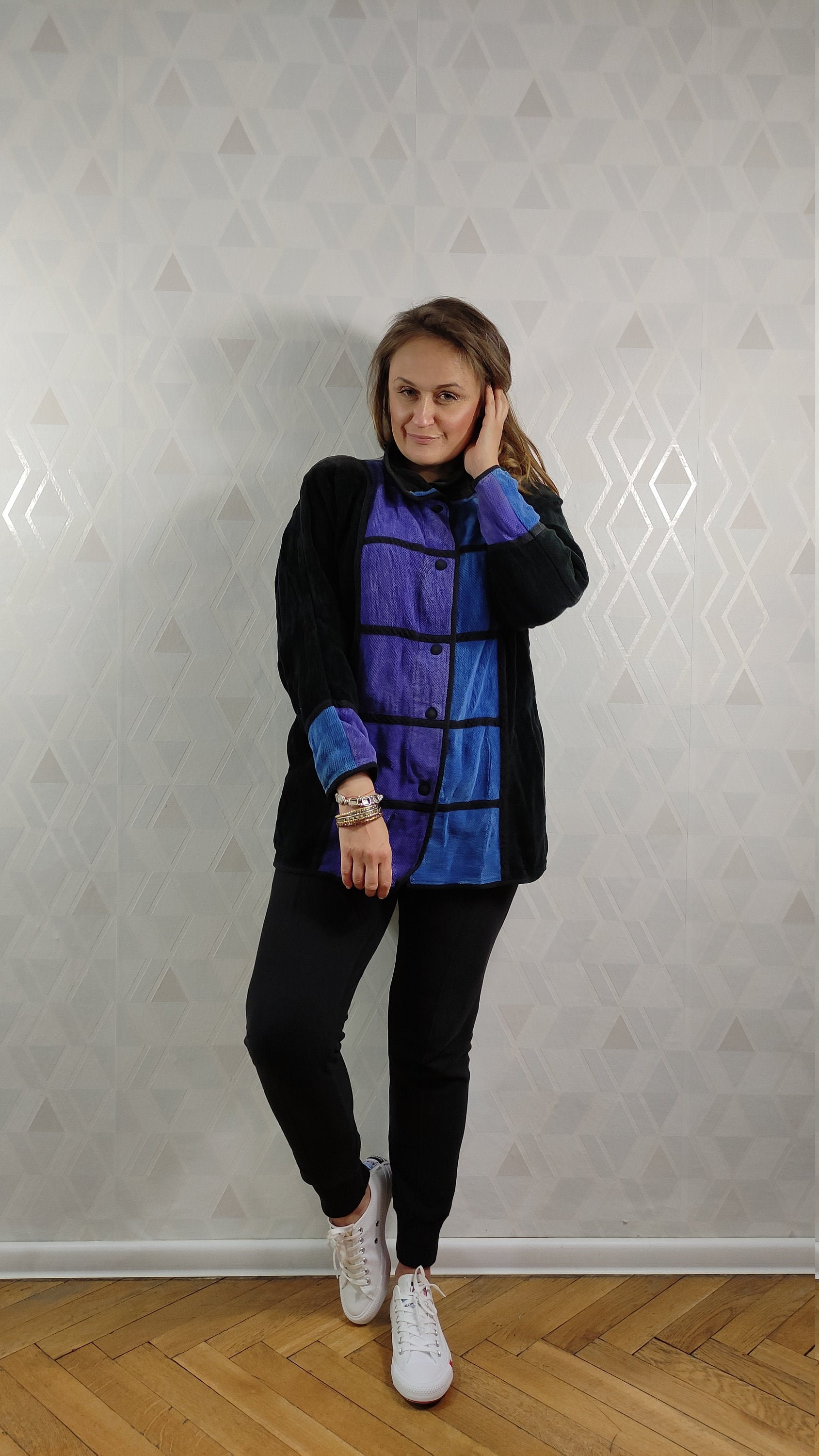 EU VINTAGE ANNIKKI KARVINEN FINLAND PIPING DEFORMATION DESIGN COAT  