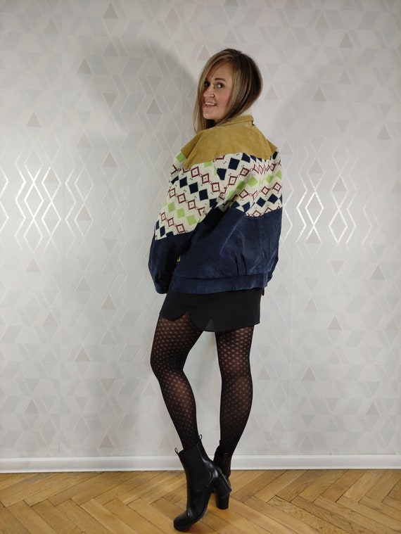 Navajo Aztec Suede Leather Wear De Roy 