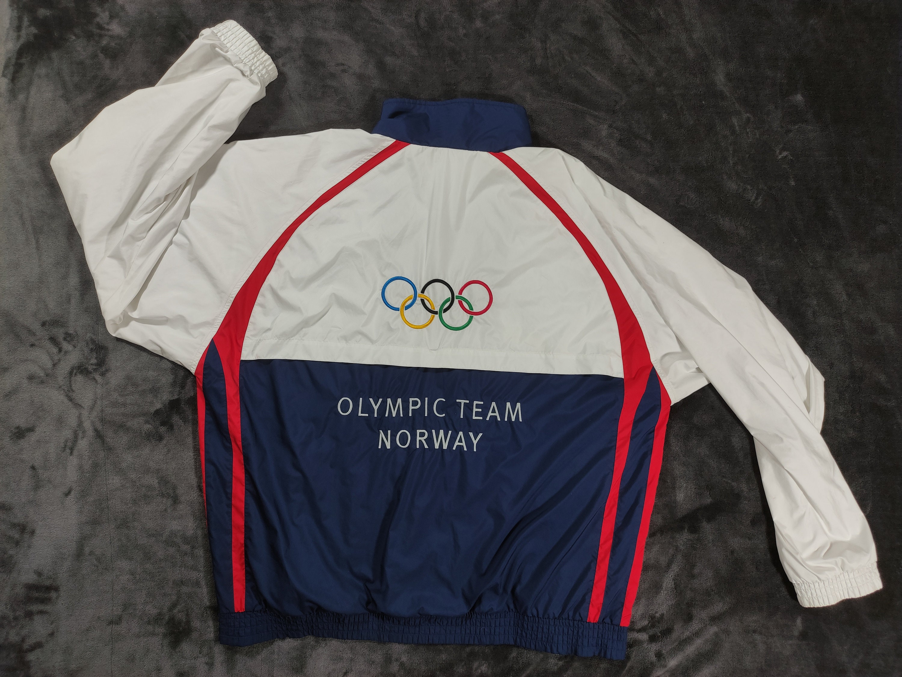 Vintage Adidas Jacket Big Olympic Logo Jacket Mens Tracksuite Size