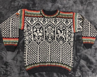 Dale * of Norway Lillehammer Dale Garn Scandinavian Sweater *
