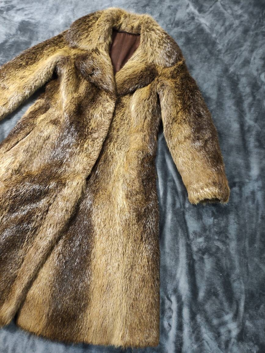 Rare 70s Beaver Fur Coat – Exquisite Glamorous Vintage Rare 70s Beaver Fur Coat – Exquisite Glamorous Vintage