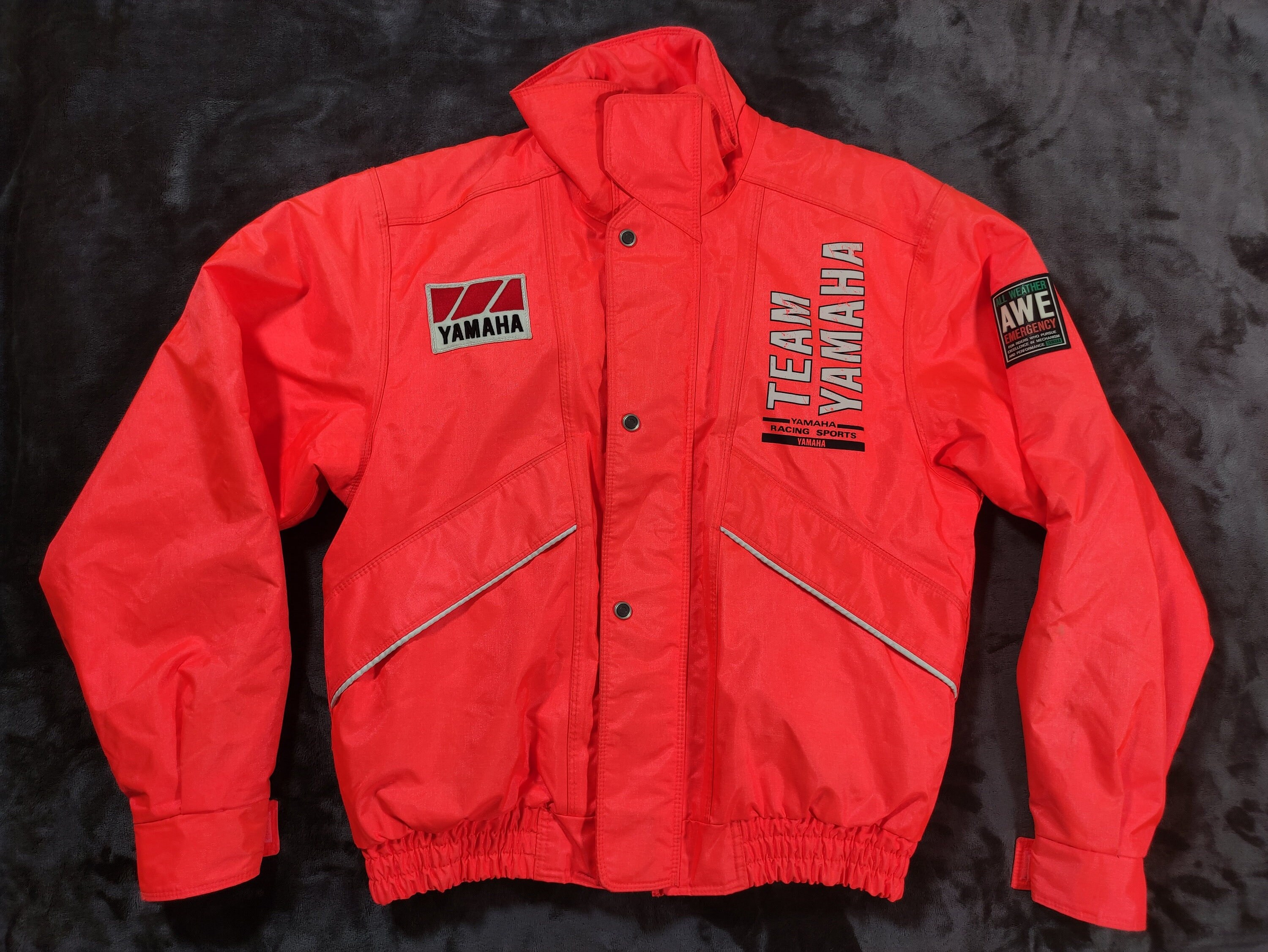 Vintage YAMAHA Team Yamaha Racing Sports Orange Jacket Size Vintage YAMAHA Team Yamaha Racing Sports Orange Jacket Size