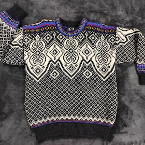 Vintage 1993 World Ski Championships - Falun, Sweden Dale of Norway Sweater Wool Pullover_