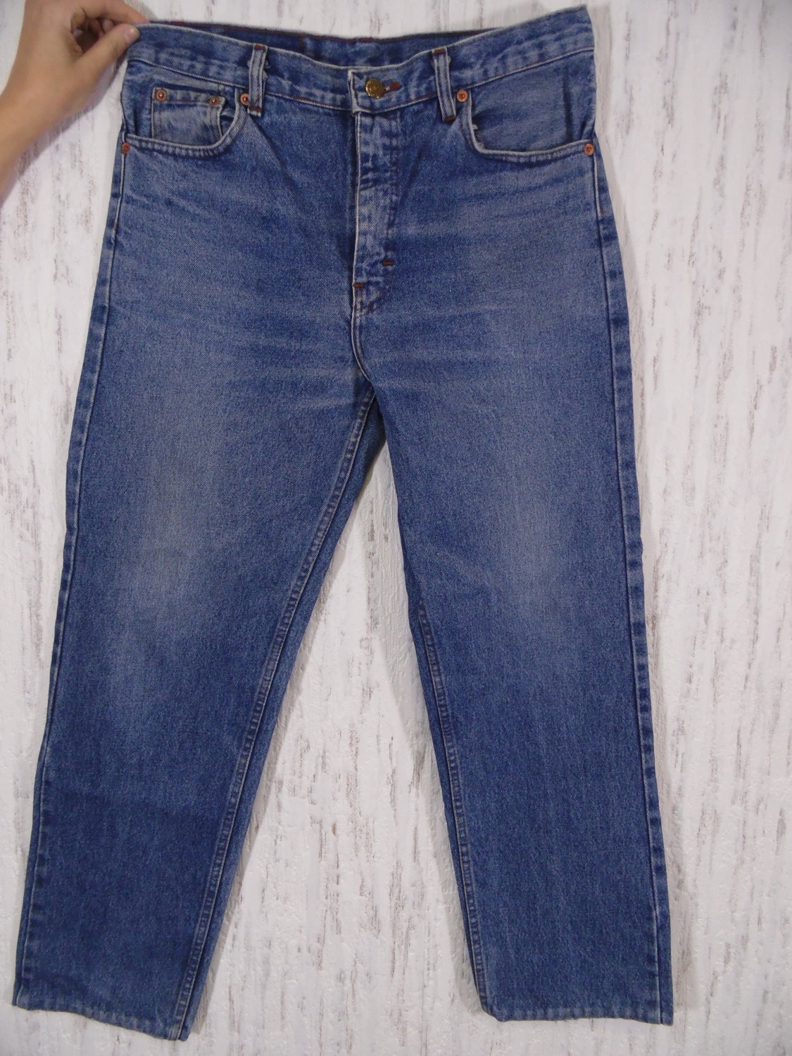 Levis 501 Stonewash High Waist Jeans 