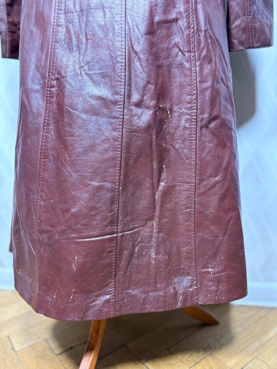 2000s Burgundy Wool & Cashmere Trench (S)