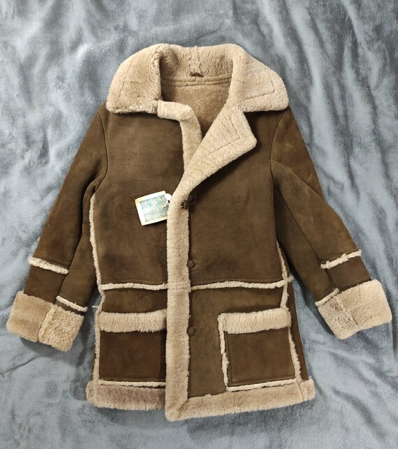 Sheepskin Shearling Rancher Marlboro Man Jacket New!