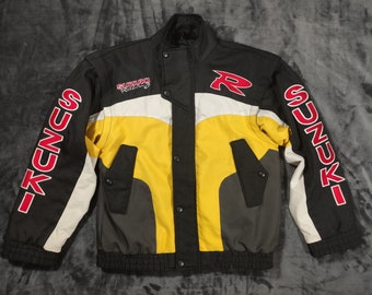 Vintage Snowmobile Ski-Doo in Yellow Port Authority® Ladies Embroidered Sweater Fleece Jacket Vintage Snowmobile Ski-Doo in Yellow Port Authority® Ladies Embroidered Sweater Fleece Jacket