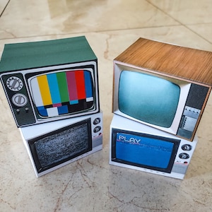 TV Box retro: PDF imprimible con sus propias manos
