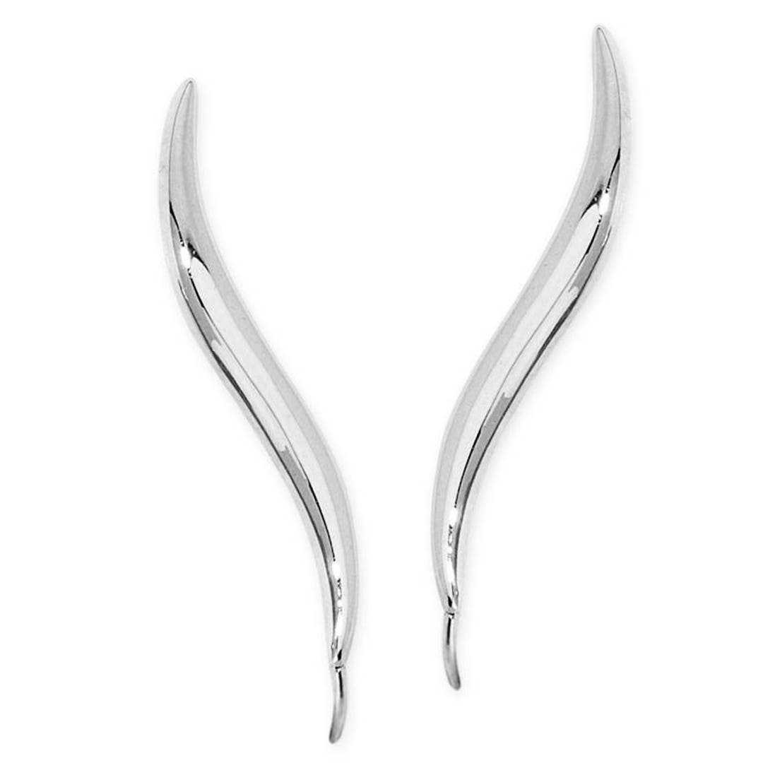Classic Minimal Ear Pin Sterling Ear Climbers Ear Sweep Etsy