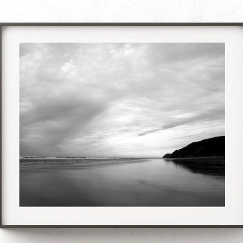 Black and White Photography. Oregon Coast Photography Beach - Etsy