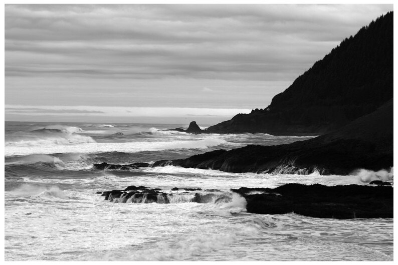 Black and White Beach Wall Art Digital Download for Home - Etsy