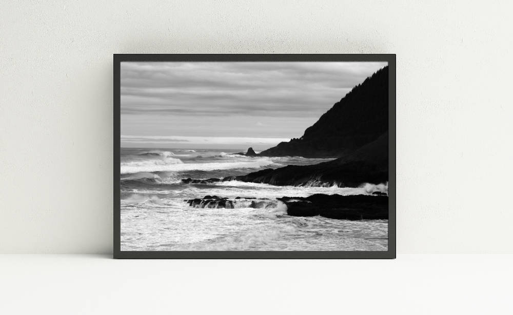 Black and White Beach Wall Art Digital Download for Home - Etsy