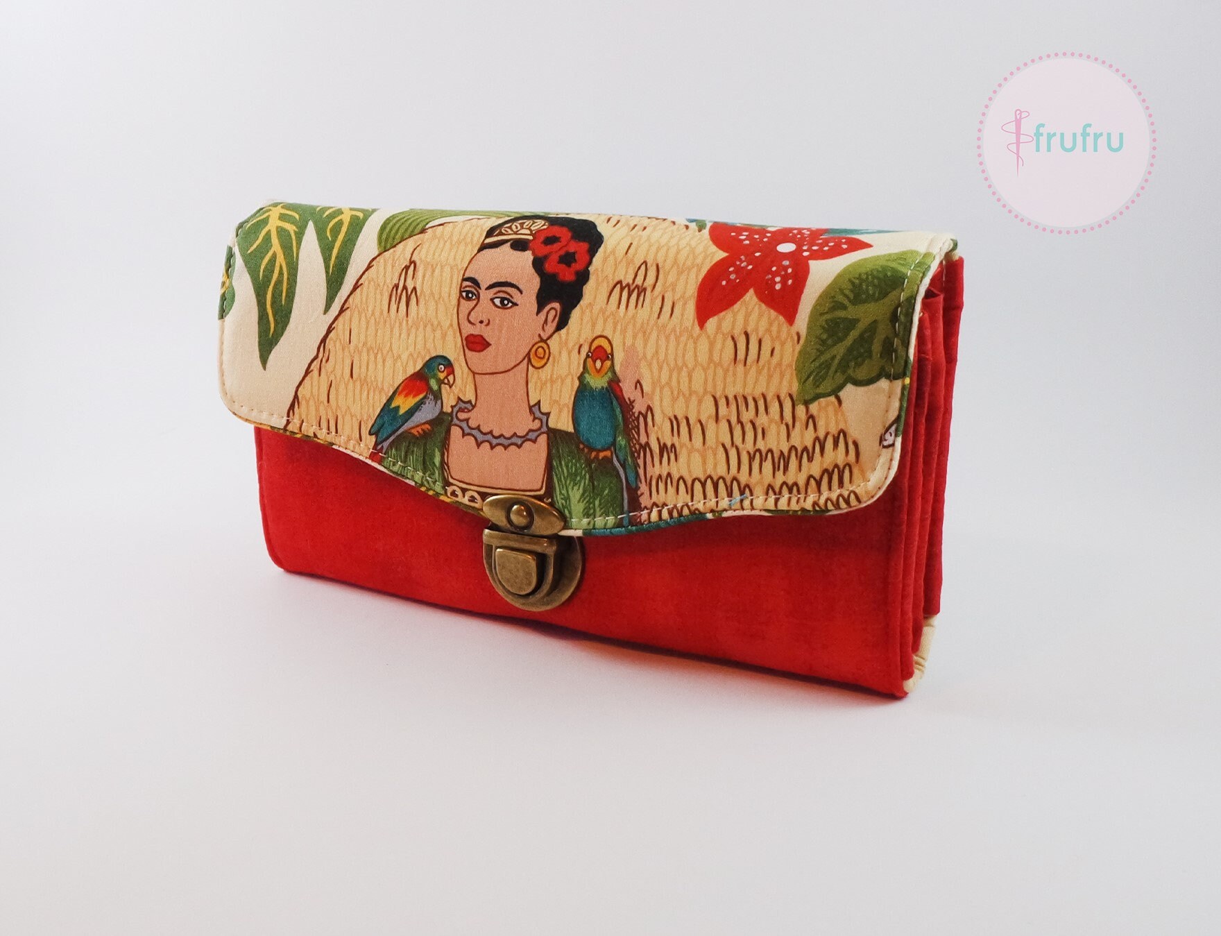 Frida Kahlo womens wallet Cute wallet Valentines gift Vegan Etsy