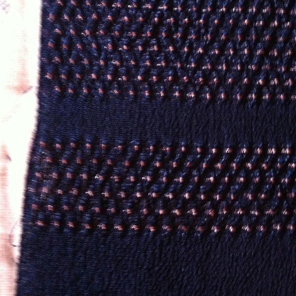 Japanese Indigo Shibori Obi