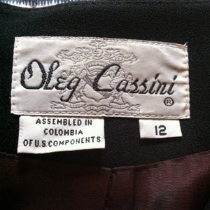 Oleg Cassini Black Suit Jacket