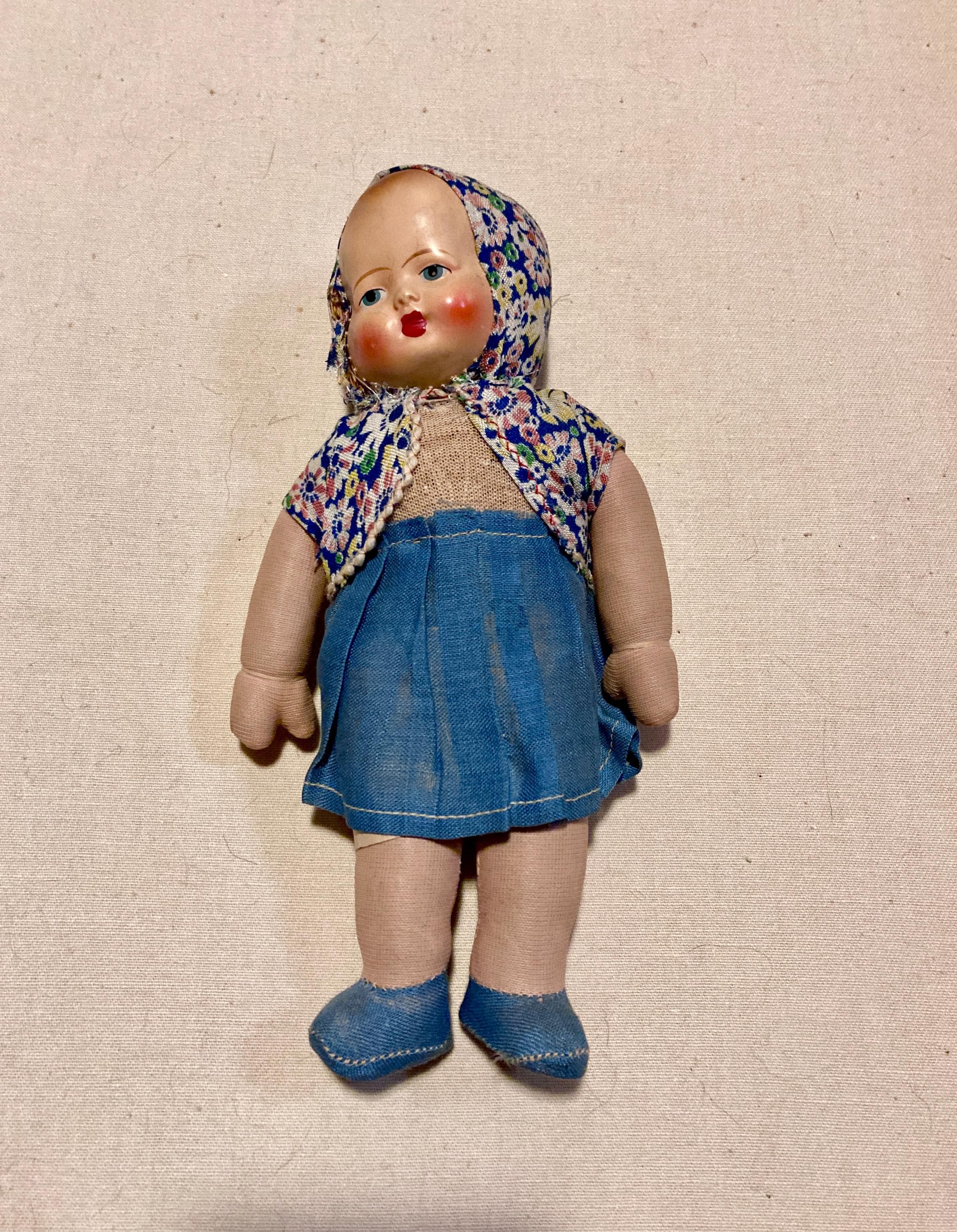 布製 女の子お手製人形 40年代のドイツの布製人形 - Etsy 日本