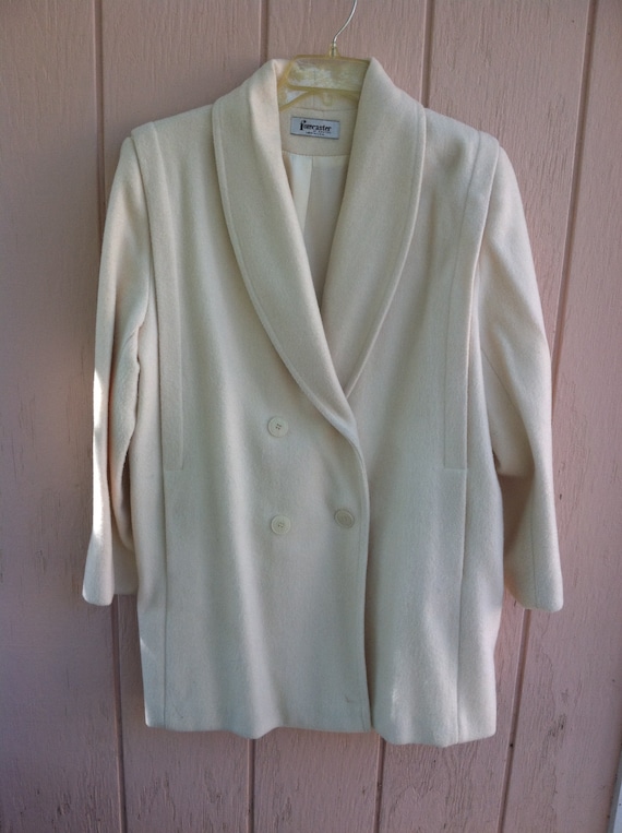 60s Forcaster White Wool Short Jacket