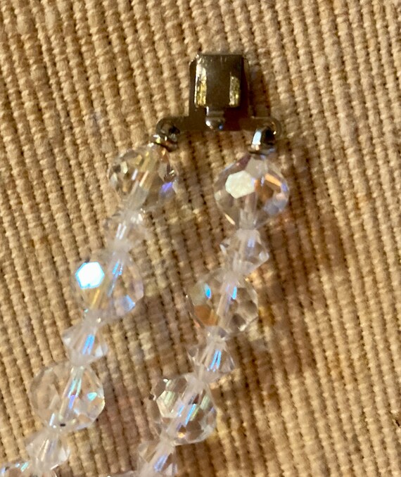50's Iridescent Crystal & Rhinestone Bracelet - image 4