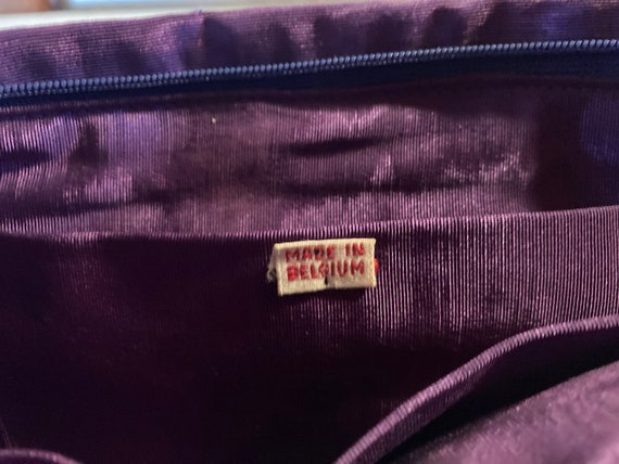 Violet Belgium Beaded Purse View 3