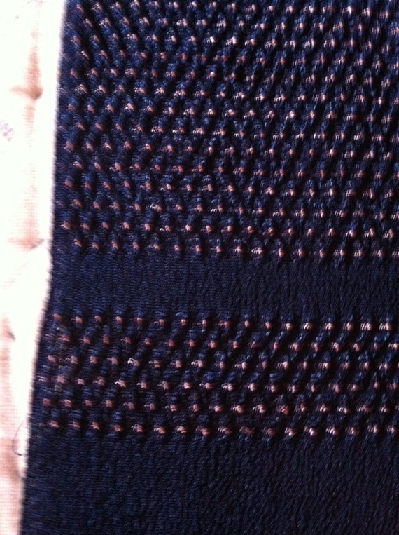 Japanese Indigo Shibori Obi