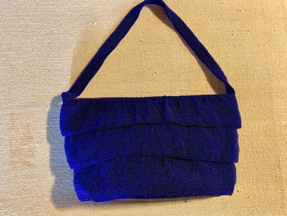 Violet Belgium Beaded Purse