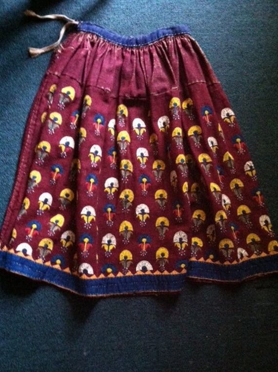 Late 19th C Rajastan Embroidered Skirt