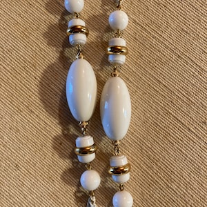 Monet White & Gold Necklace