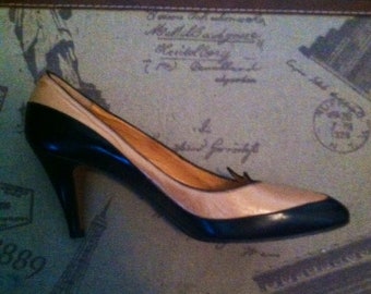 Black and Tan Heels - Etsy