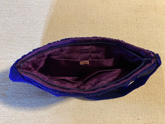 Violet Belgium Beaded Purse View 2