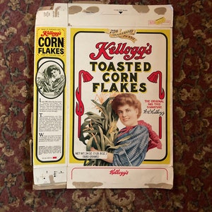 1981 Kelloggs Corn Flake Box -24oz