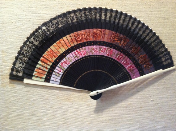 40's Japanese Black Fan
