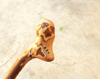 49" "duck" handle olive wood stick