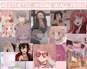 images Aesthetic Anime Collage Desktop Wallpaper anime wall collage etsy