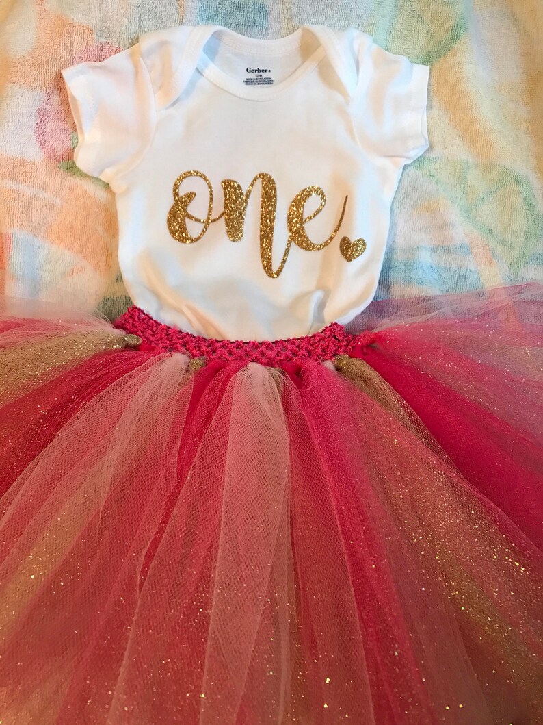 Baby Girl First Birthday Onesie & Tutu Set Etsy