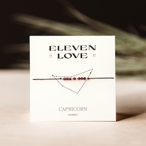 Capricorn | Zodiac | Garnet | Wish Bracelet