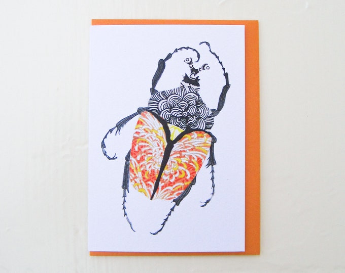 Imperial Orange Beetle Card