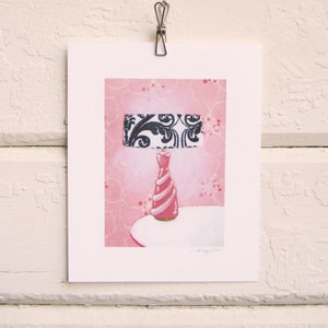 8 x 10 Lamp Print - Pink Boudoir
