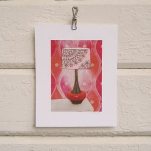 8 x 10 Lamp Print - Pink and Orange Pop