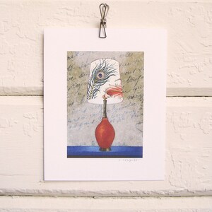 8 x 10 Lamp Print - Peacock