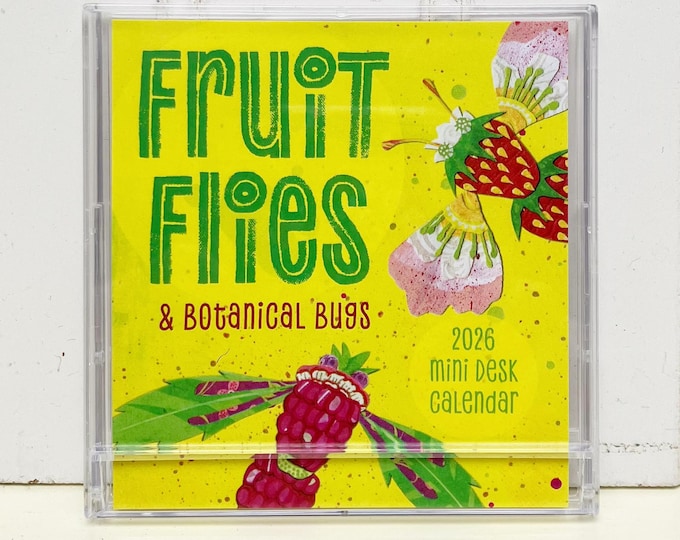 2026 Fruit Flies Mini Desk Calendar