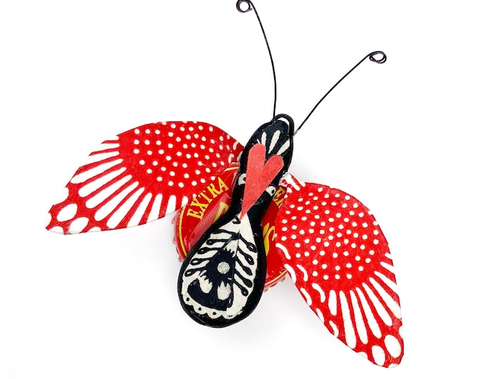 Seeing Spots Moth Bottle Cap Refrigerator Magnet