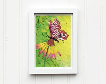 Fringed Butterfly Fine Art Giclee Print 5x7 8x10 11x14