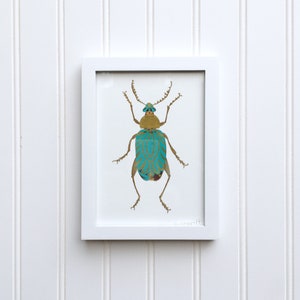 Giza Beetle Art Print