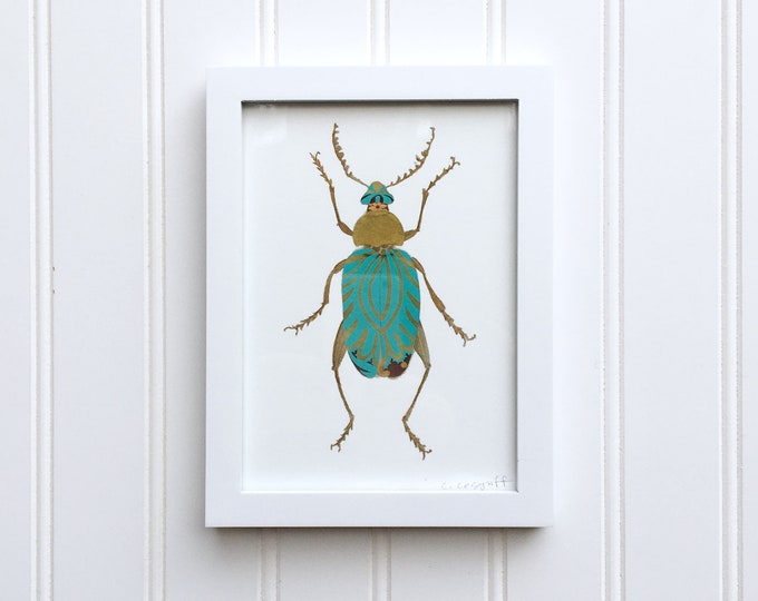 Giza Beetle Art Print