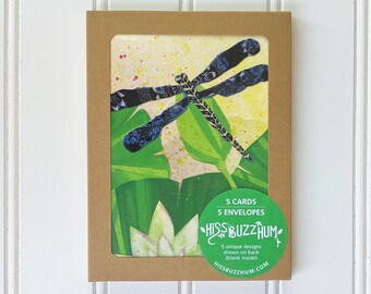 Bugs in Paradise Card Set - 5 Unique Designs - A2 Size