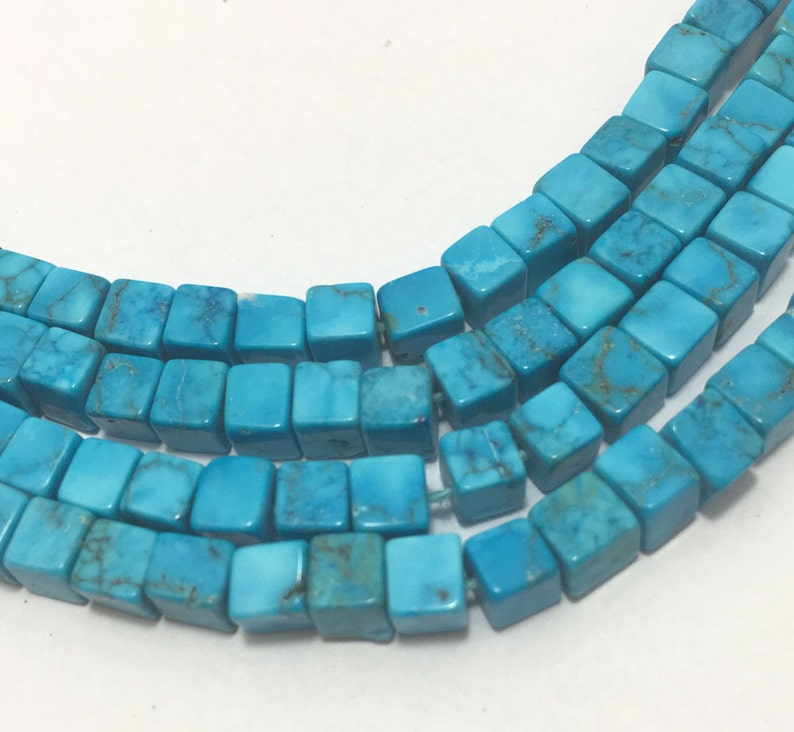 115 Carats Turquoise Plain Box Beads 4.5 TO 5 mm 16 BeadsTurquoise BeadsBlue BeadsSleeping Beauty TurquoiseSemiprecious Stone Beads